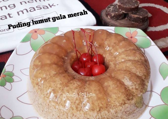 Tutorial Membuat Resep Puding lumut gula merah