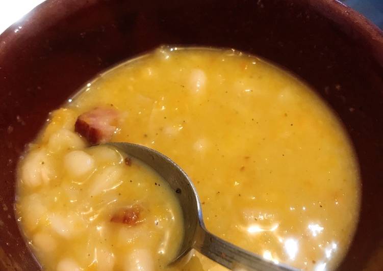 Steps to Make Homemade Creamy Bean Soup