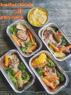 Foto resep Roasted Chicken with Gravy Souce