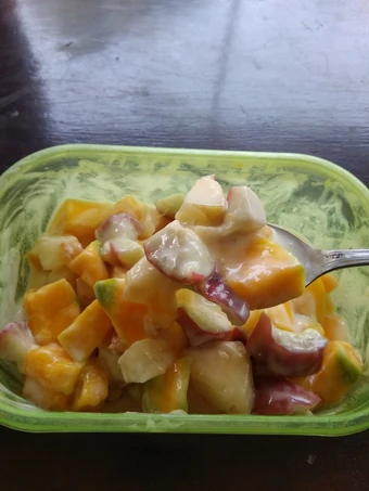 Cara Gampang Membikin Resep Salad Buah Saos Yoguri Yogurt yang Bikin Ngiler Anti Ribet, Mantap