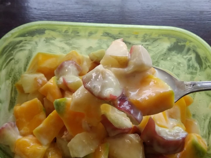 Cara Gampang Membikin Resep Salad Buah Saos Yoguri Yogurt yang Menggugah Selera Anti Ribet, Bisa Manjain Lidah