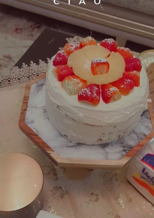 صورة لوصفة كيكة الفراولة 🍓