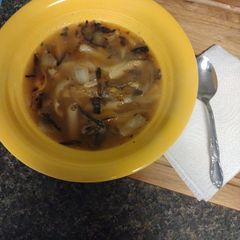 Onion Noodle Soup GF A picture of Onion Noodle Soup GF.