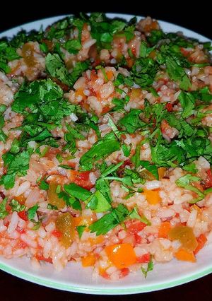 A picture of Mike's EZ Spicy Spanish Rice.