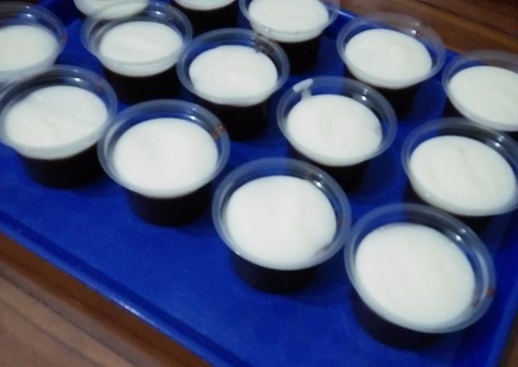 Puding coklat vla vanilla
