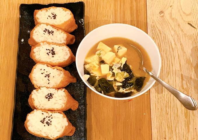 Seaweed, Egg &amp; Tofu Miso soup