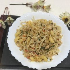 A picture of Chicken spaghetti.
