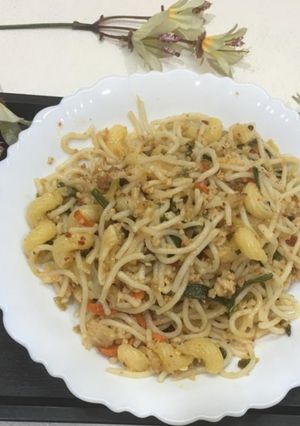 A picture of Chicken spaghetti.