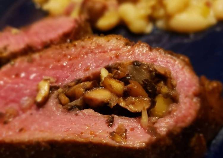 Recipe of Ultimate Mushroom, Garlic, and Onion Stuffed Venison Backstrap