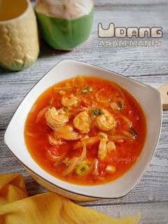 Foto resep Udang Asam Manis Simpel