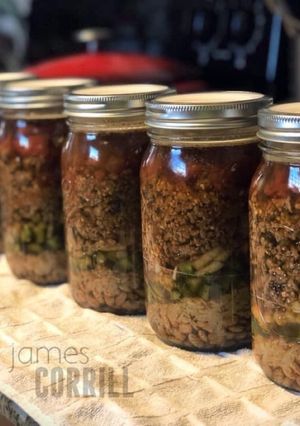 A picture of Burrito in a Jar.