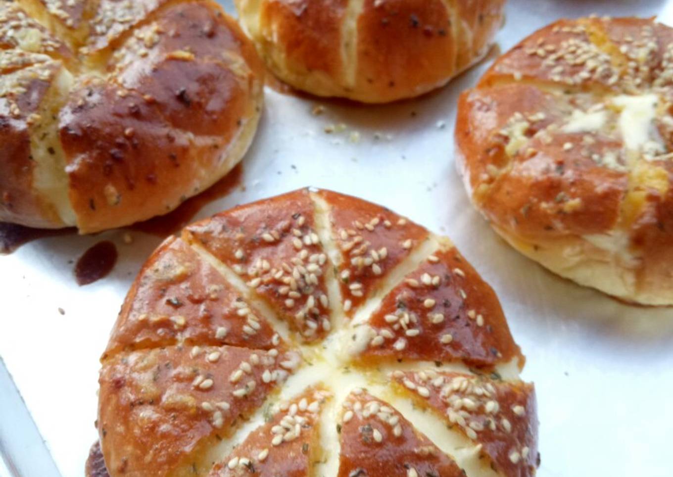 Korean garlic cheese bread