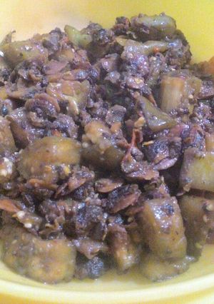 Foto resep Tumis kerang pedas campur terong
