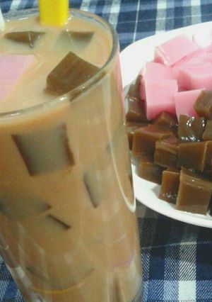 Hình của món Trà Sữa pudding hương dâu và sô cô la!!!.