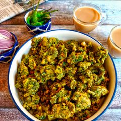 A picture of Kumbhaniya Bhajiya / Hariyali Bhajji.