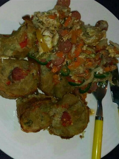 A picture of Sweet potatoes with sauce.