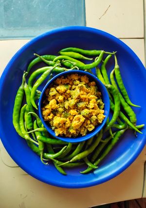 A picture of Besanwali Mirchi.