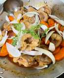 Giò heo xào satế