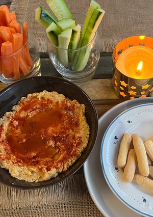 Una foto de Hummus de Lentejas Rojas !!!