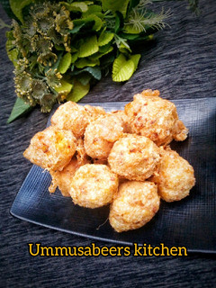 A picture of Yam balls.