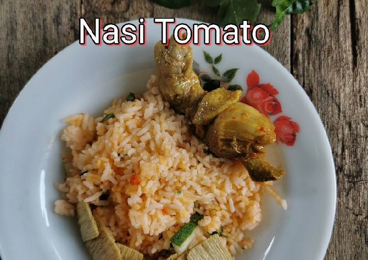 Resepi Nasi Tomato Mudah 9 Bahan ⋆ Aneka Resepi Enak