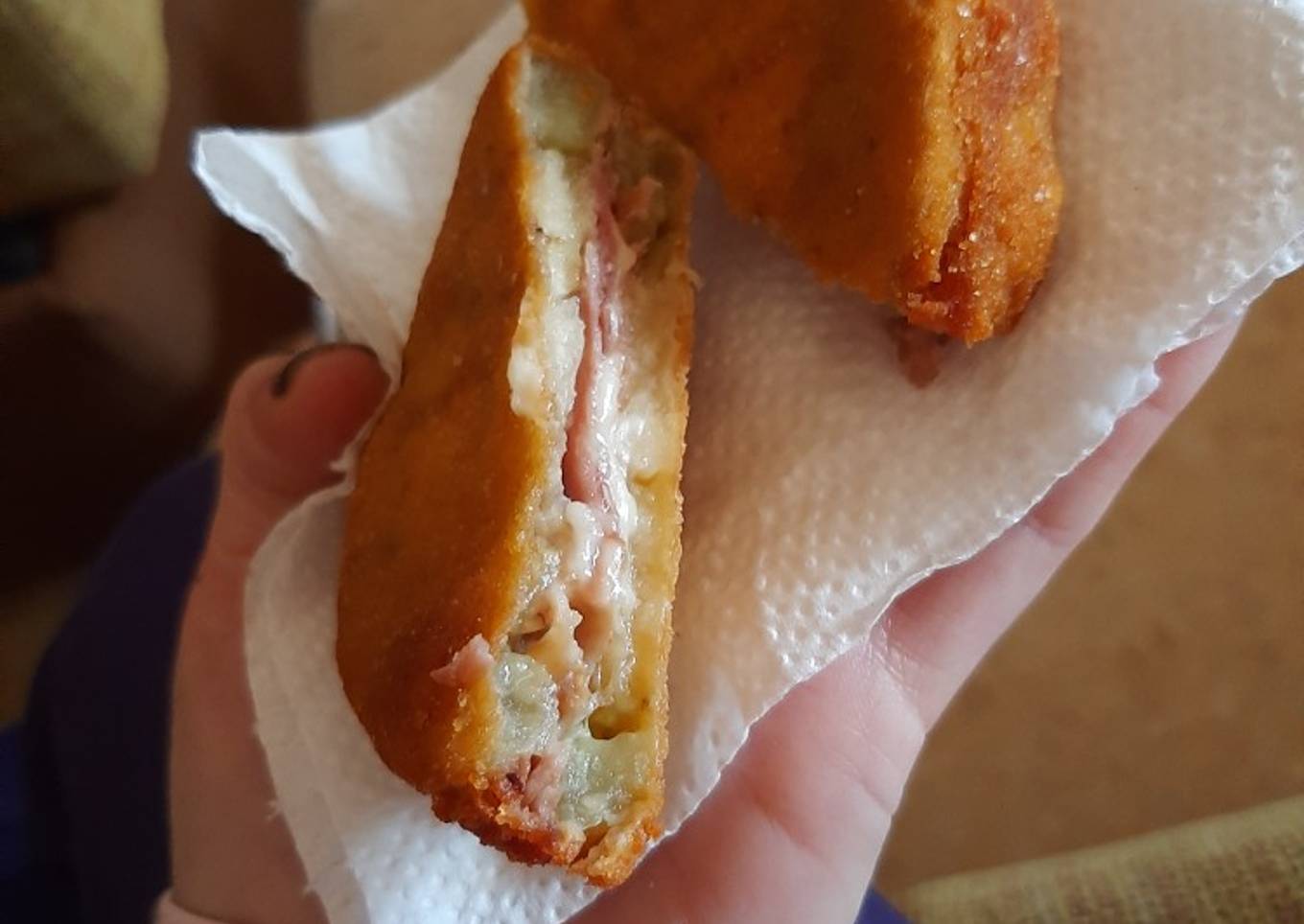 Berenjenas rellenas y empanadas