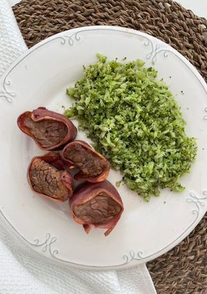 Una foto de Arroz de brócoli