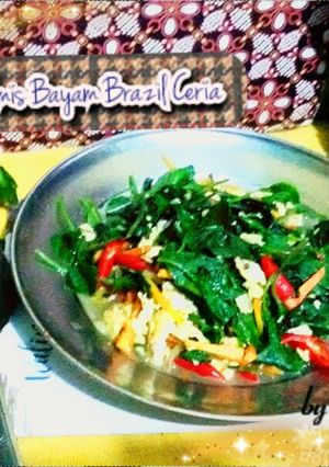 Foto resep Tumis Bayam Brazil Ceria