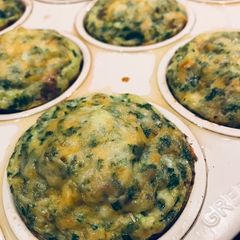 A picture of Green Eggs & Ham Breakfast Muffins.