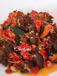 Foto resep 1.Dendeng balado