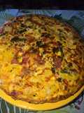 Tortilla de papa con chorizo colorado!!