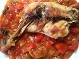 Pollo con sanfaina