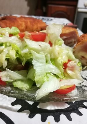 Una foto de Rollitos de jamón y queso