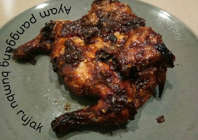 Cara Gampang Membuat Ayam panggang bumbu rujak Anti Gagal