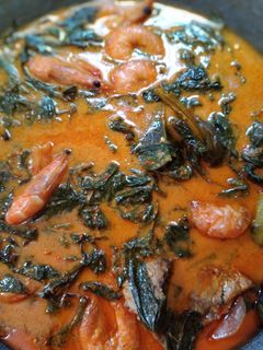 Foto resep Gulai udang daun singkong