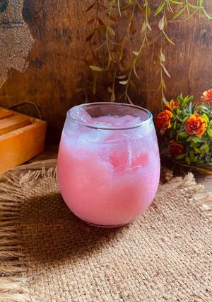 Foto resep Es Lumut Strawberry