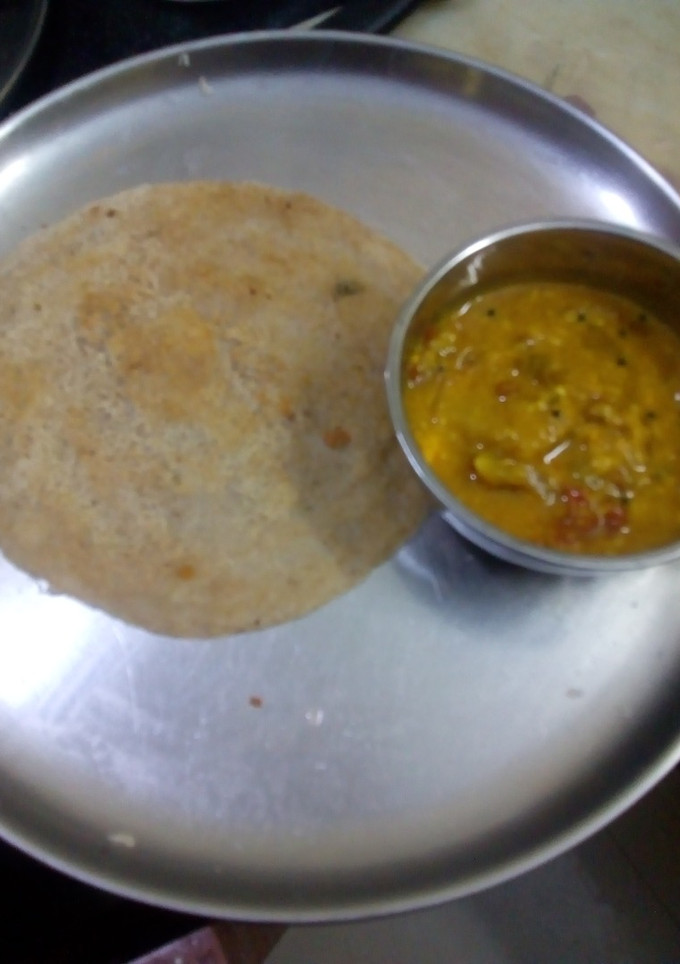 இரவு உணவு கோதுமை தோசை சாம்பார் செய்முறை முக்கிய புகைப்படம்