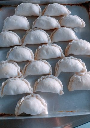Hình của món Bánh quai vạc nhân dừa.