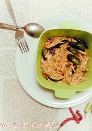 Foto resep Ayam suwir cabe ijo