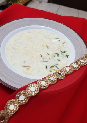 A picture of Vermicelli kheer.