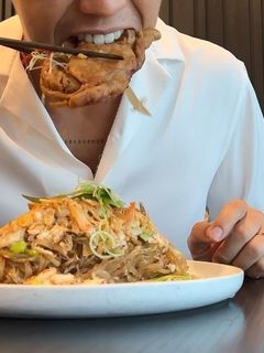 Hình của món Miến Xào Cua.