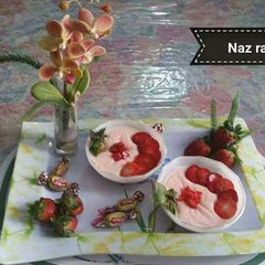 A picture of 🍓🍓Strawberry Firni🍓🍓.