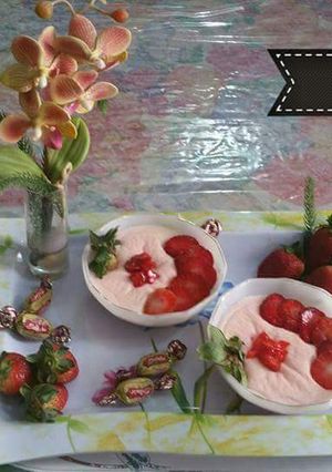 A picture of 🍓🍓Strawberry Firni🍓🍓.