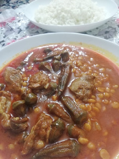 عکسی از دستور خورش بامیه