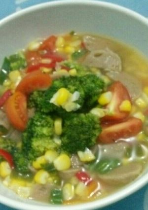 Foto resep Tumis brokoli jagung bakso