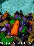 Red cabbage stir fry