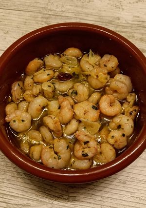 A picture of Gambas al ajillo.