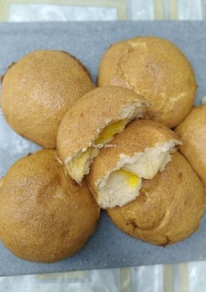 Foto resep Mexican Bun / roti kopi / roti boy kw