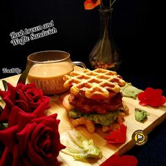 A picture of Hash Brown And Waffle Sandwich.