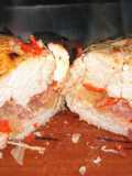 Pechugas rellenas con panceta y morrón